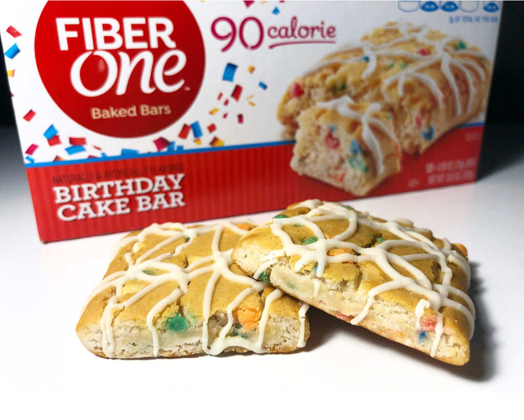 Birthday Cake Calories
 REVIEW Fiber e 90 Calorie Birthday Cake Bars Junk Banter