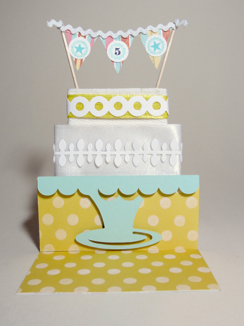 Birthday Cake Cards
 Notable Nest Birthday Cake Banner Card [PTI Blog Hop]