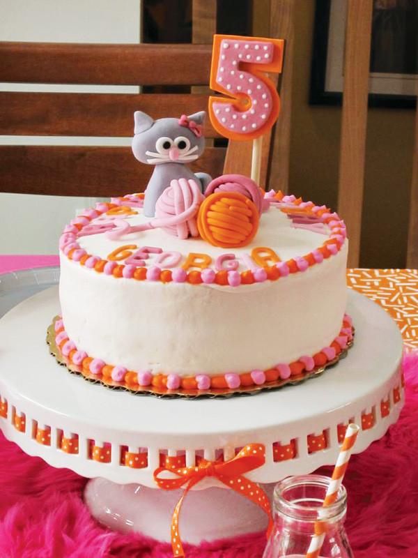 Birthday Cake Cat
 Cute Kitty Cat Party Girl s Birthday Hostess with the