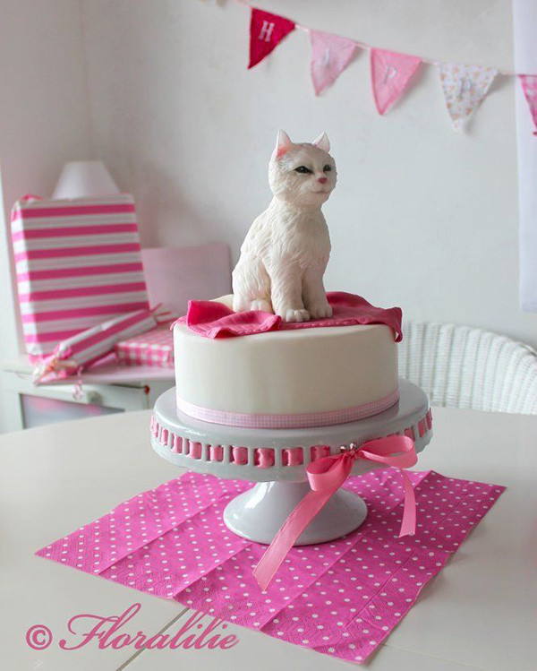 Birthday Cake Cat
 8 of the Cutest Cat Cakes Catster