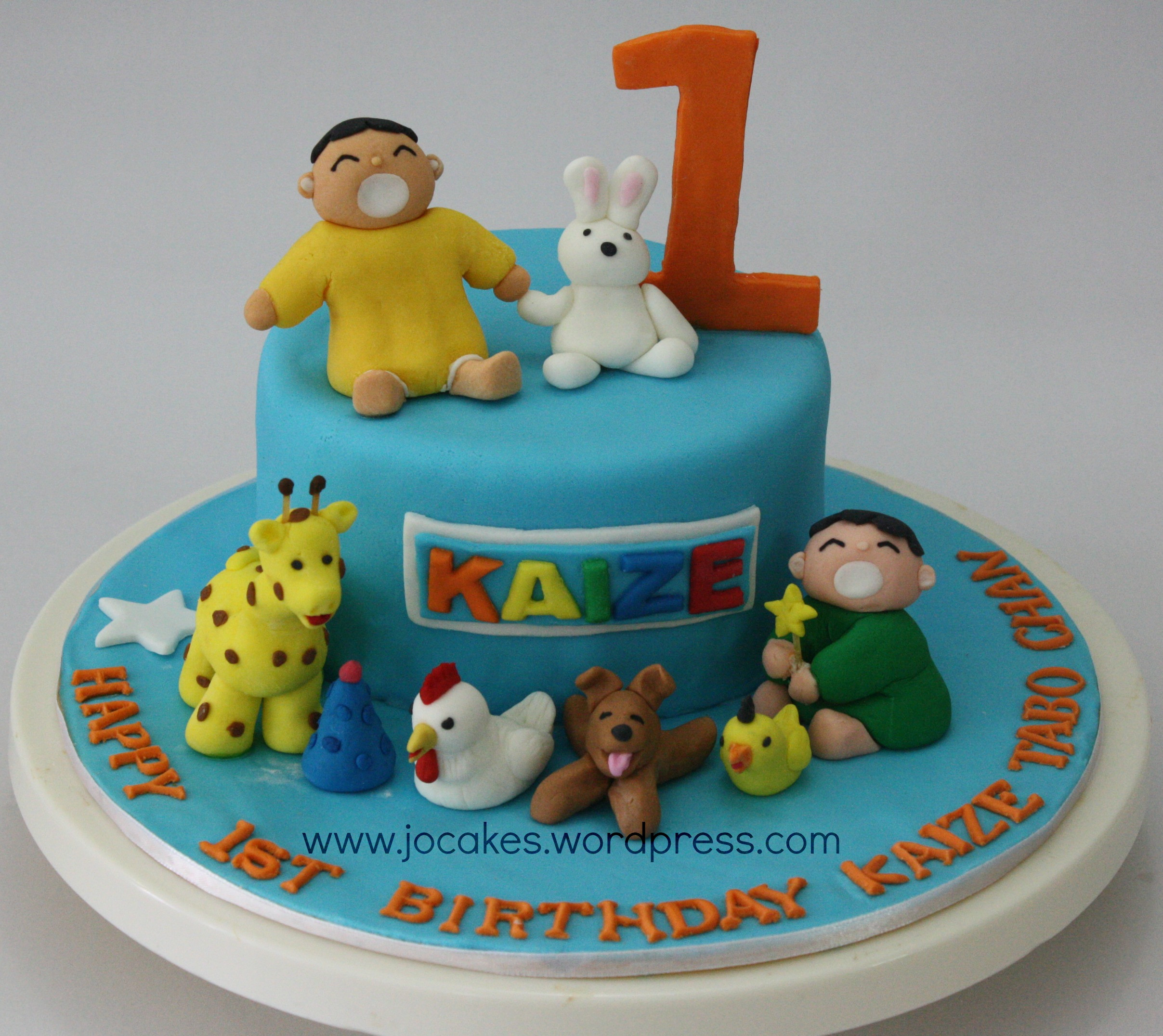 Birthday Cake For 1 Year Old
 Minna Tabo cake for 1 year old boy