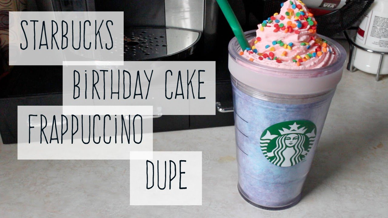 Birthday Cake Frappuccino Recipe
 Recipe Dupe