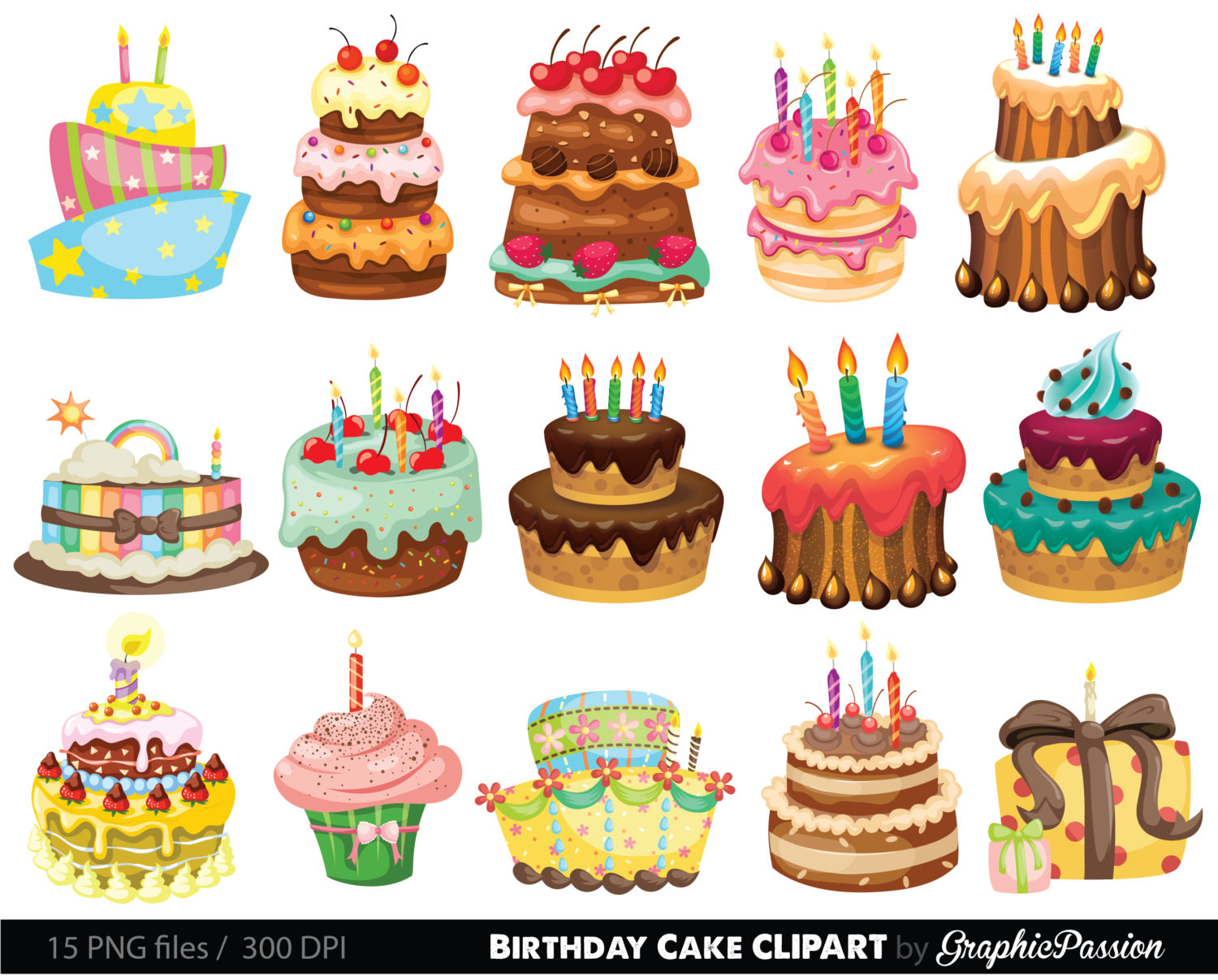 Birthday Cake Graphic
 Birthday Cake Clipart Cake Illustration Birthday Cake