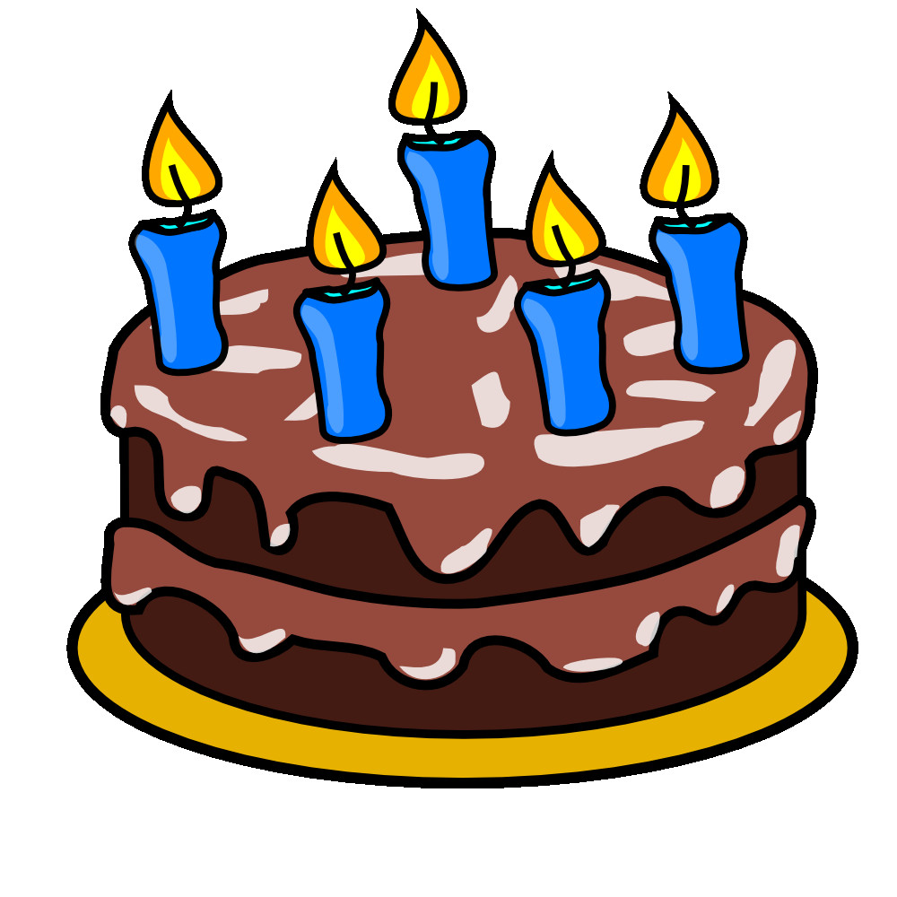 Birthday Cake Graphic
 lineLabels Clip Art Chocolate Birthday Cake
