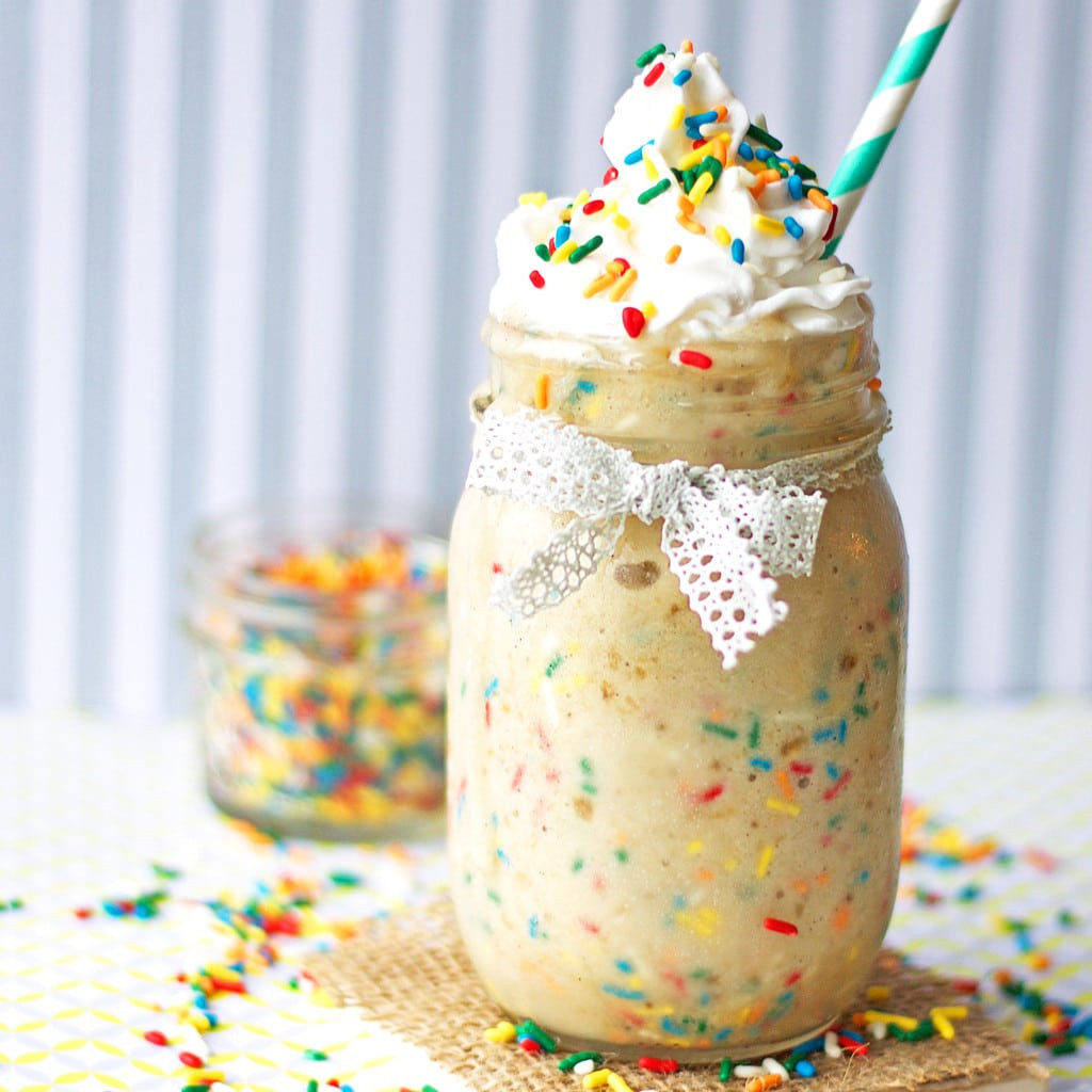 Birthday Cake Milkshake Recipe
 Birthday Cake Protein Shake Healthy Dairy Free Paleo