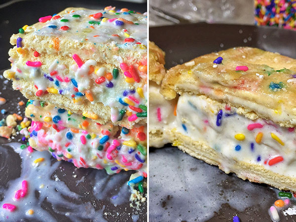 Birthday Cake Pop Tarts
 Deep Fried Funfetti Pop Tart Ice Cream Sandwich Is a Dream