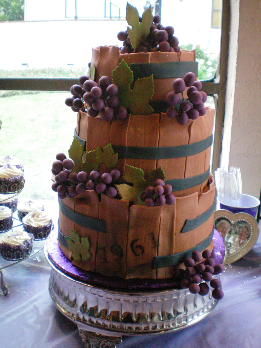 Birthday Cake Vineyards
 Age Like Wine 50Th Birthday Cake CakeCentral