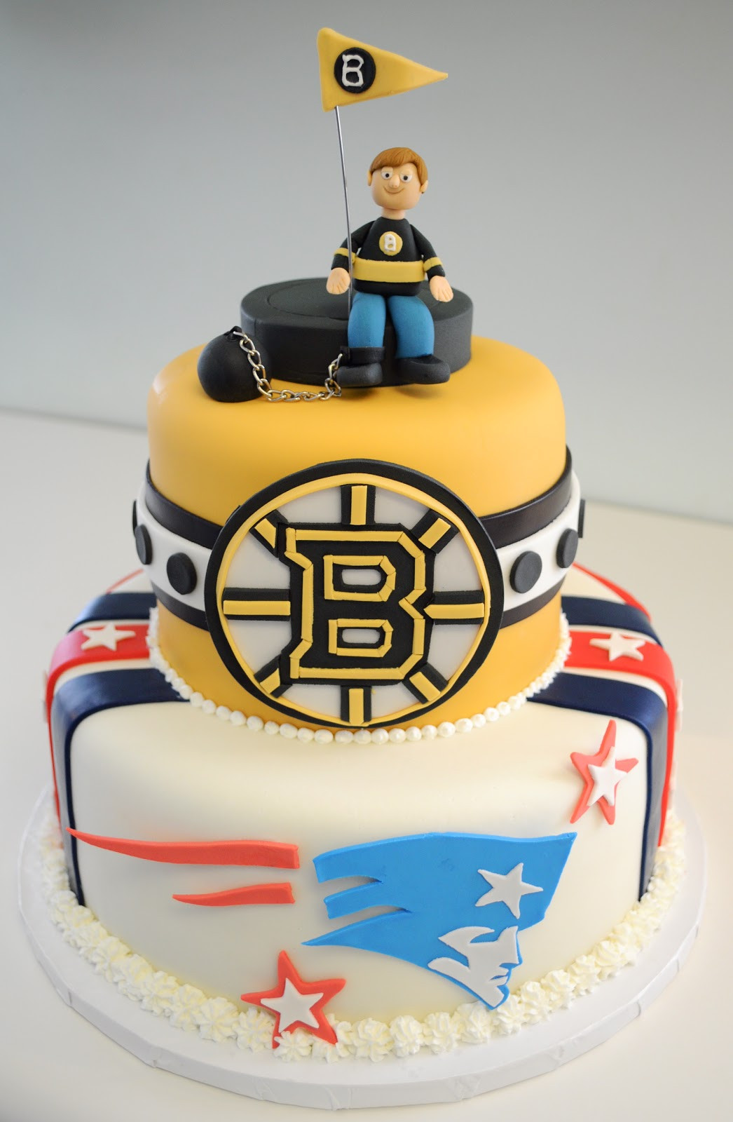 Торт хоккейный Boston Bruins