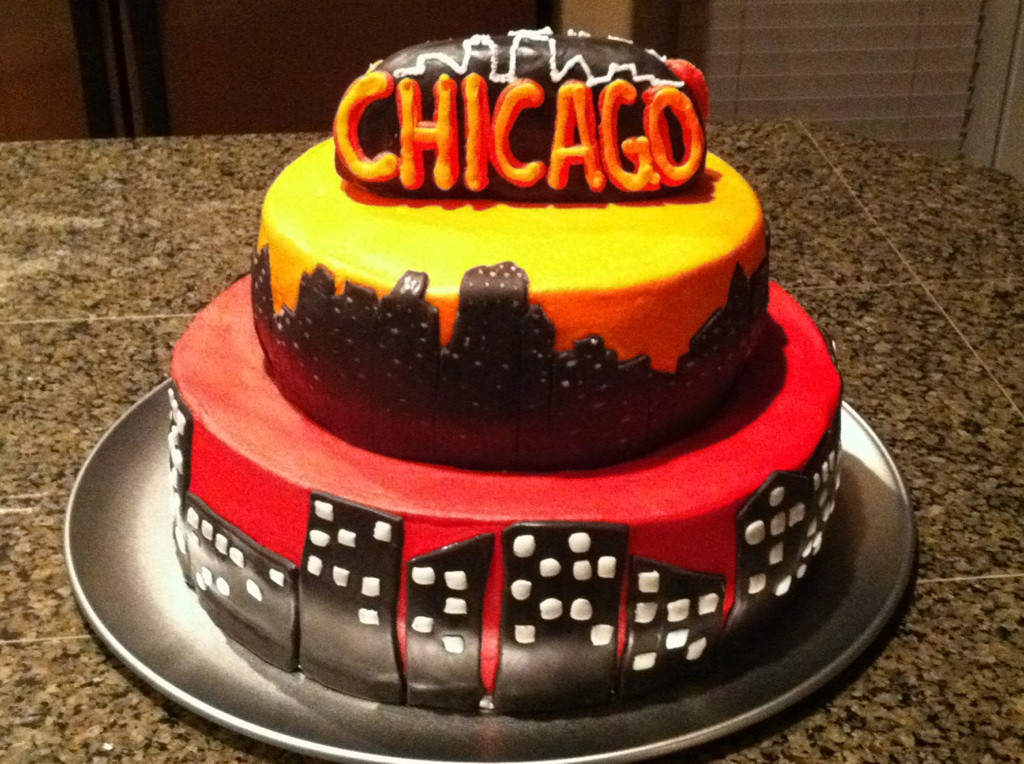 Birthday Cakes Chicago
 Cat s Cake Creations Chicago Skyline Cake