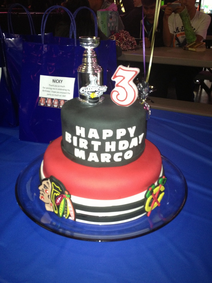 Birthday Cakes Chicago
 Chicago Blackhawks birthday cake
