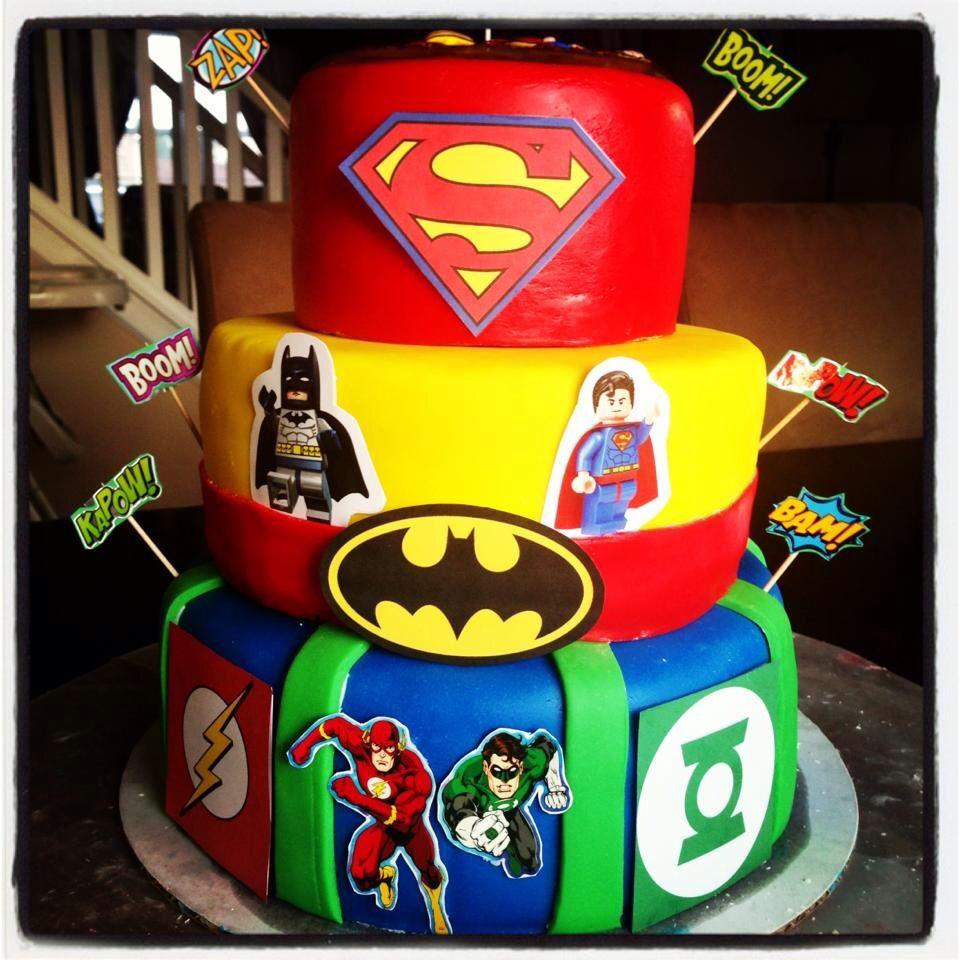 Birthday Cakes Dc
 Christian s DC Superhero 8th Birthday Cake