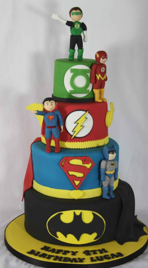 Birthday Cakes Dc
 JT DC Superhero cake