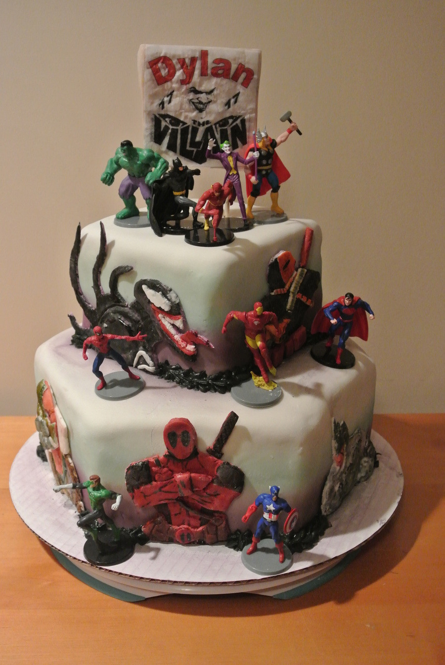 Birthday Cakes Dc
 Marvel Vs Dc ic CakeCentral