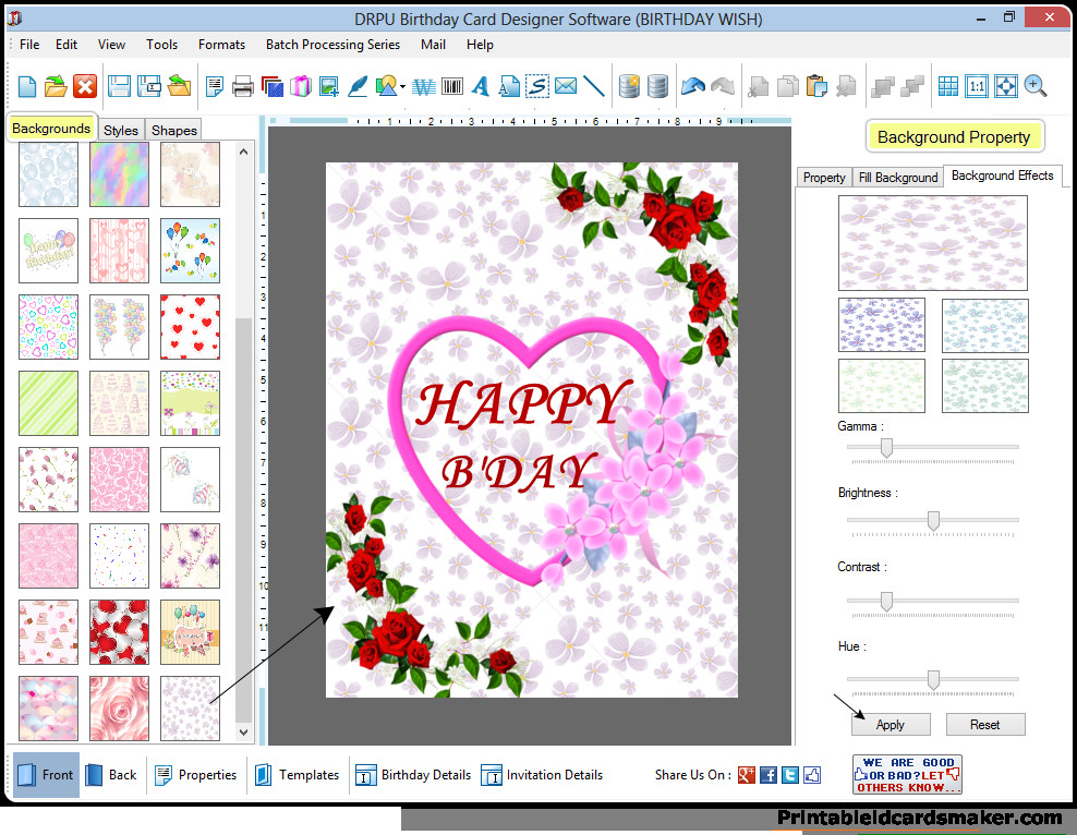 Birthday Card Creator
 Birthday Cards Maker Software design printable birth day