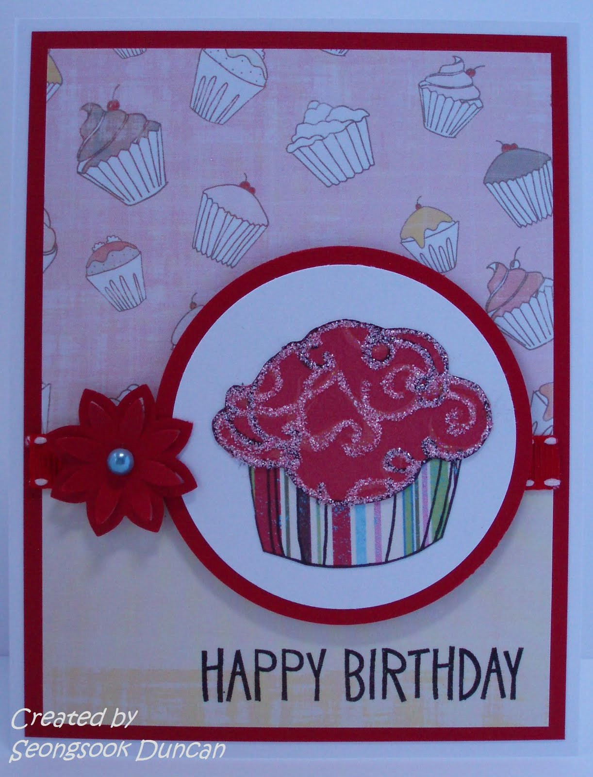 Birthday Card Creator
 Create with Seongsook Happy Birthday Card for Card Maker Swap