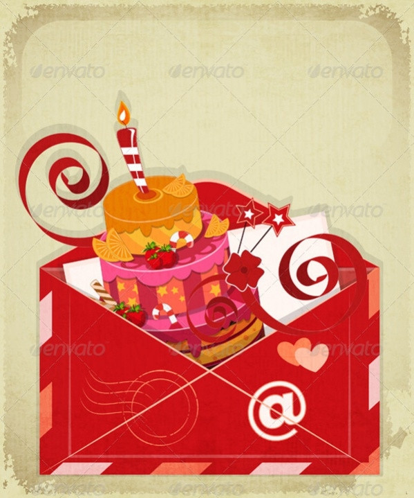 Birthday Card Email
 14 Creative Email Cards PSD Vector EPS Download