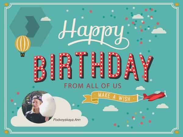 Birthday Card Email
 65 Sample Cards Free Sample Example Forma