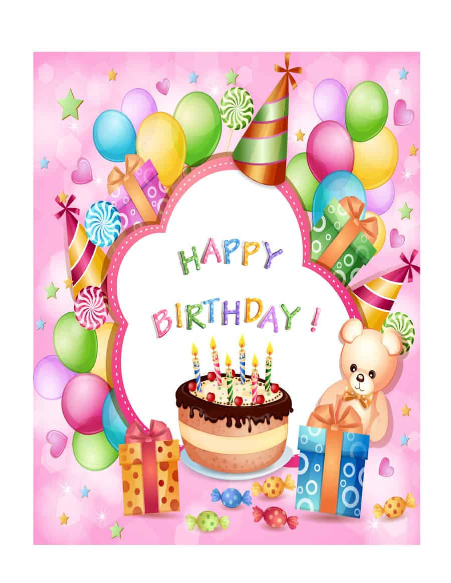 Birthday Card Free
 41 Free Birthday Card Templates in Word Excel PDF