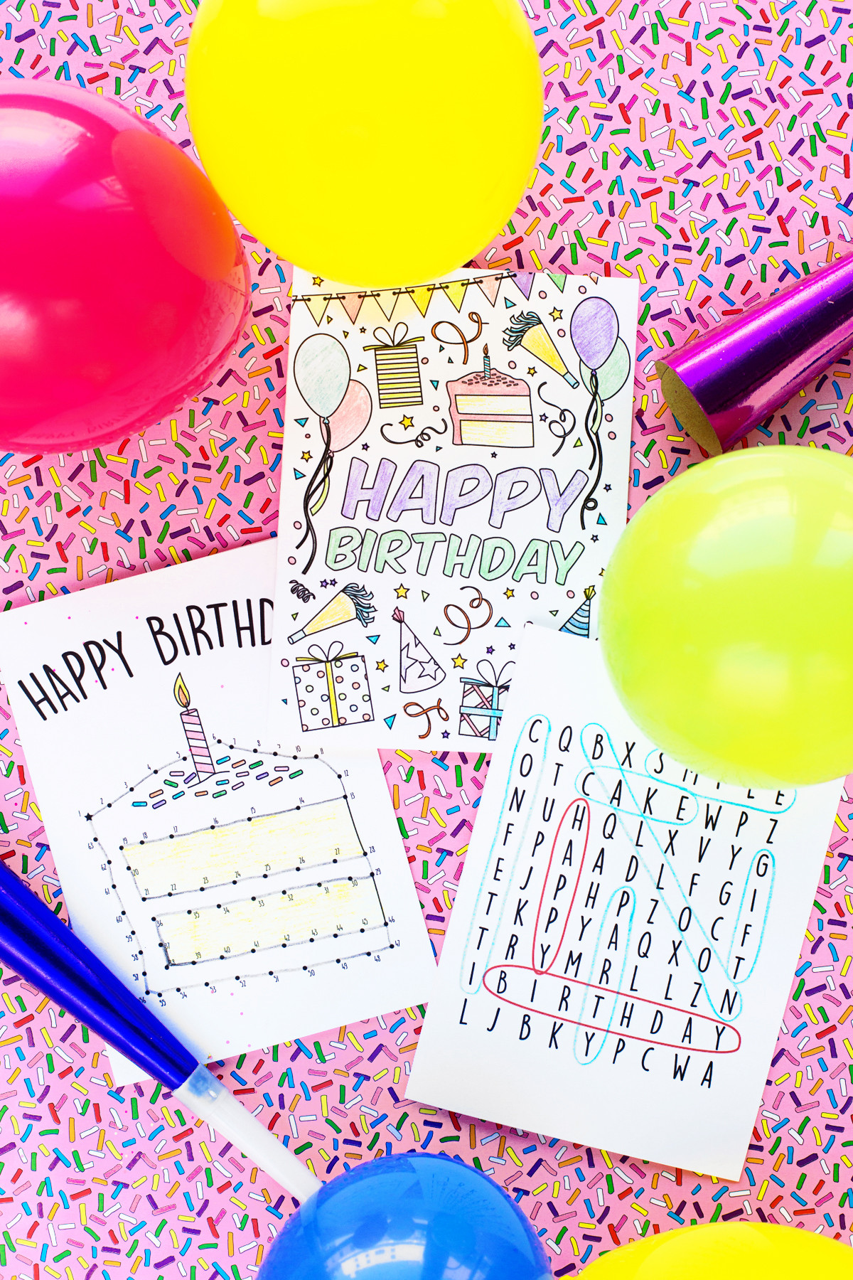 Birthday Card Free
 Free Printable Birthday Cards for Kids Studio DIY