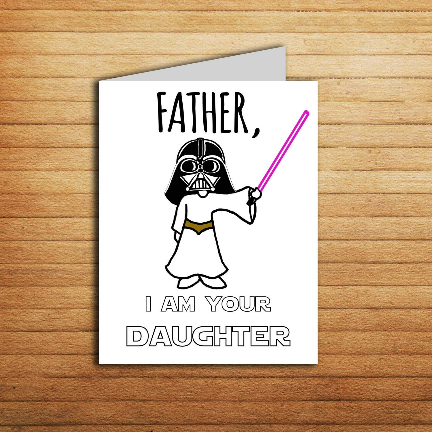 Birthday Card Ideas For Dad
 Star Wars Christmas card Birthday card for Dad t from