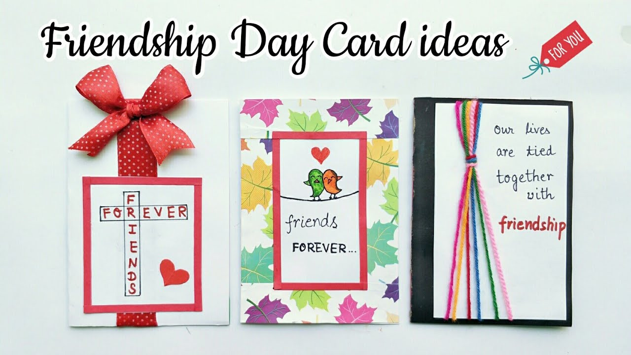 Birthday Card Ideas For Friends
 3 Special Card for Friendship Day Handmade Card for