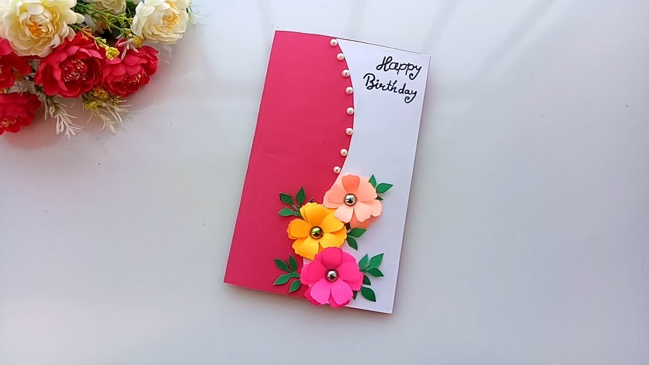 Birthday Card Ideas For Friends
 Beautiful Handmade Birthday card idea DIY Greeting Pop