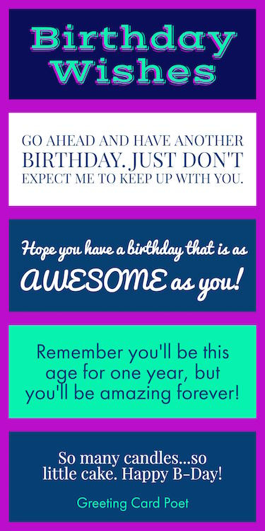 Birthday Card Sayings
 Birthday Wishes Quotes Messages Sayings