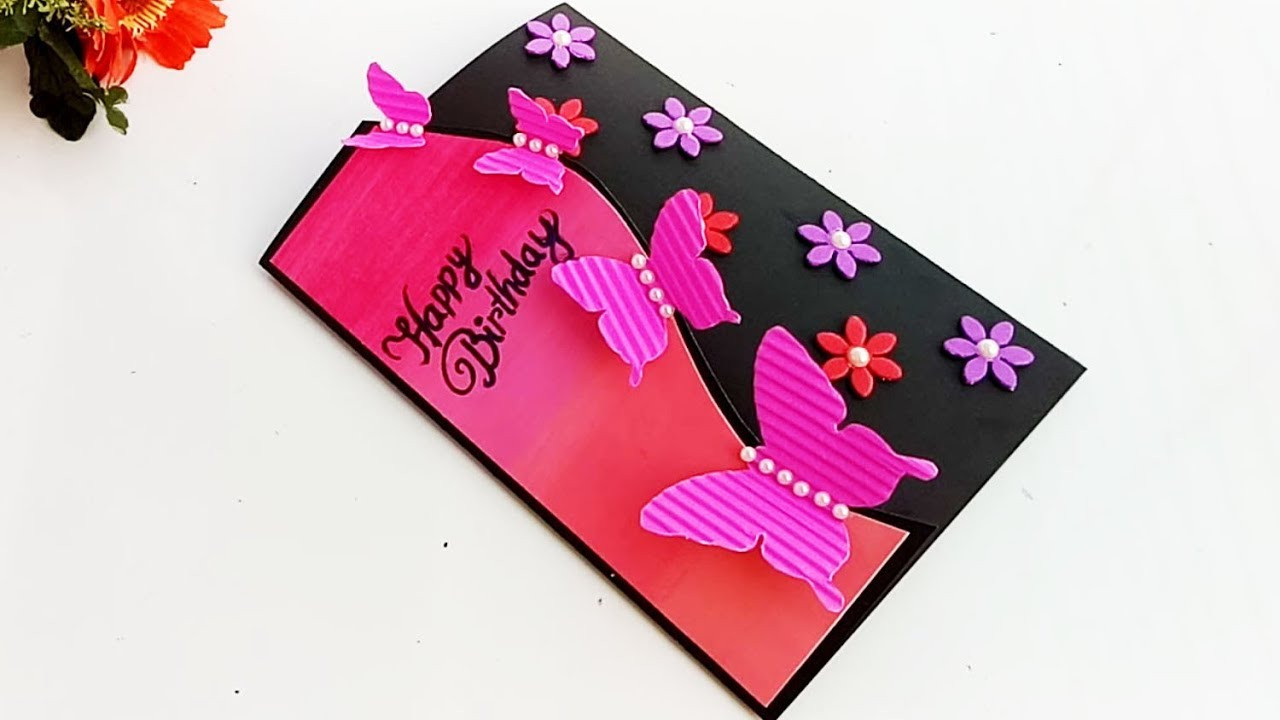 Birthday Cards
 Handmade Butterfly Birthday card Birthday card idea