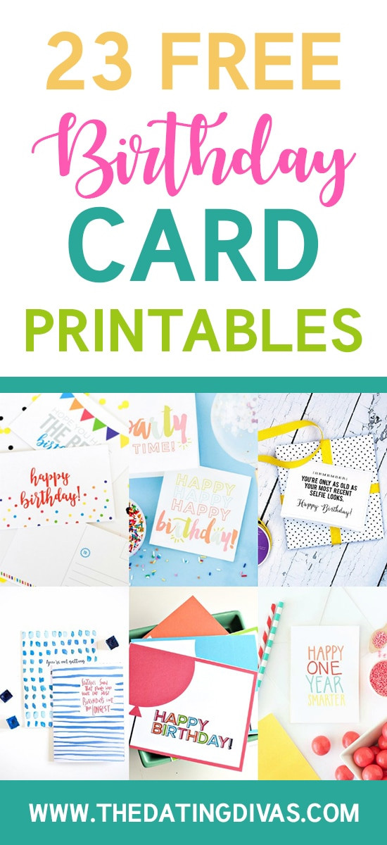 Birthday Cards To Print Out
 101 Free Birthday Printables