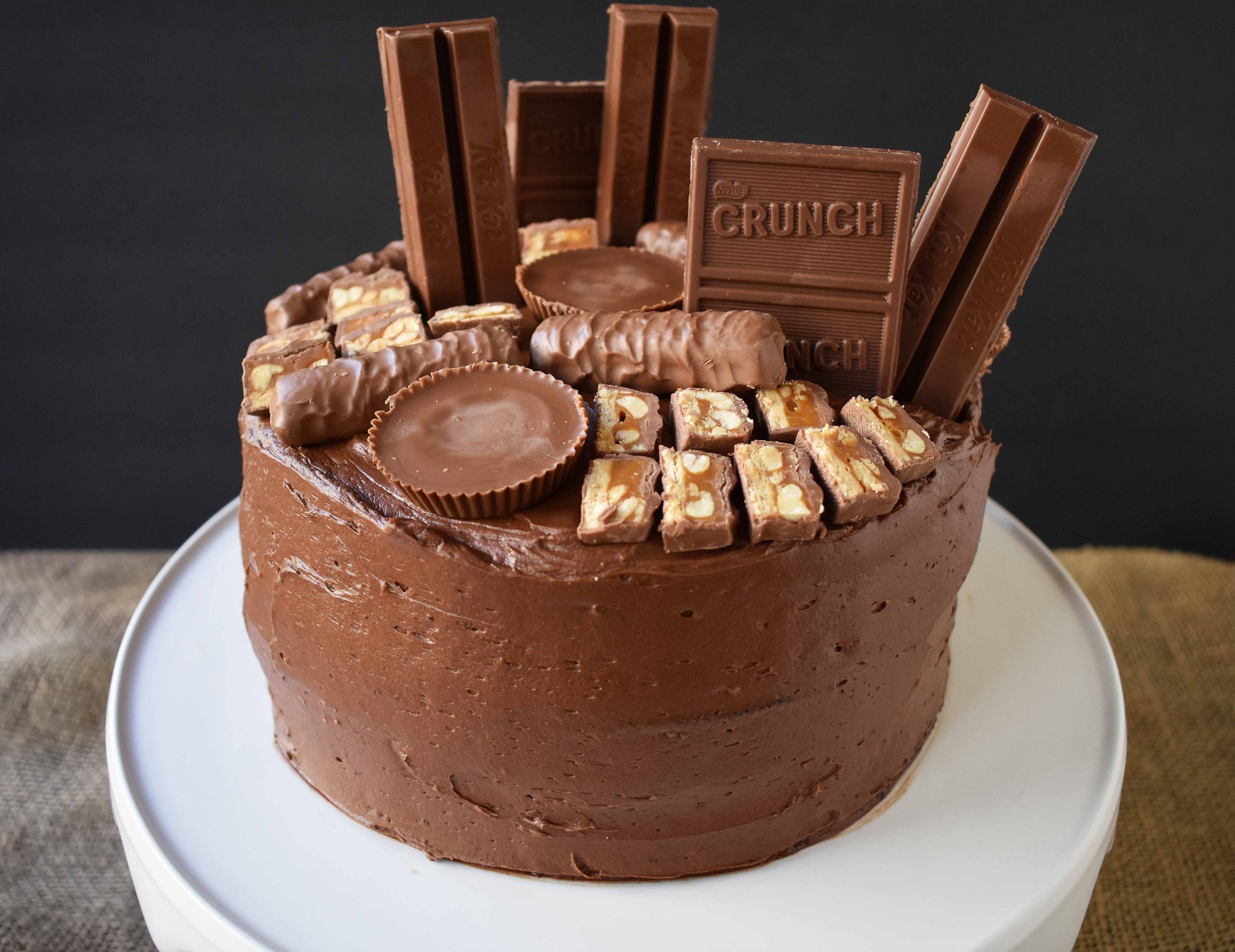 Birthday Chocolate Cake
 Candy Bar Stash Chocolate Cake – Modern Honey