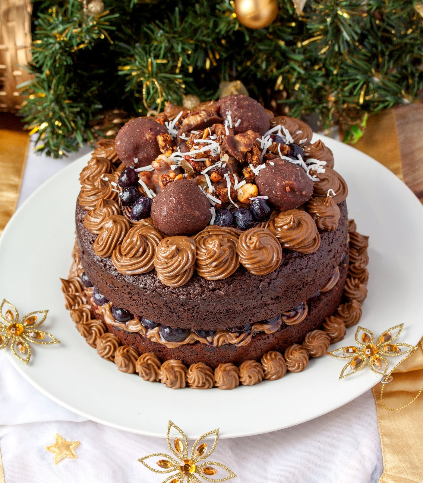 Birthday Chocolate Cake
 Chocolate Brownie Layered Birthday Cake another epic