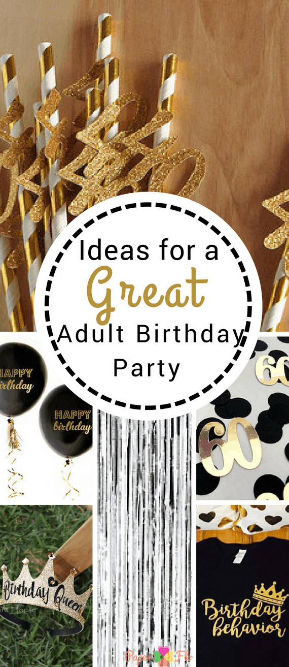 Birthday Craft Ideas For Adults
 10 Birthday Party Ideas for Adults Paper Flo Designs