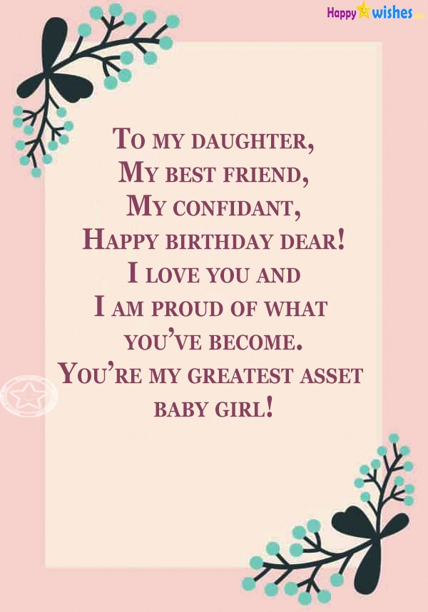 Birthday Daughter Quotes
 Birthday Wishes For Step Daughter – Quotes & Messages