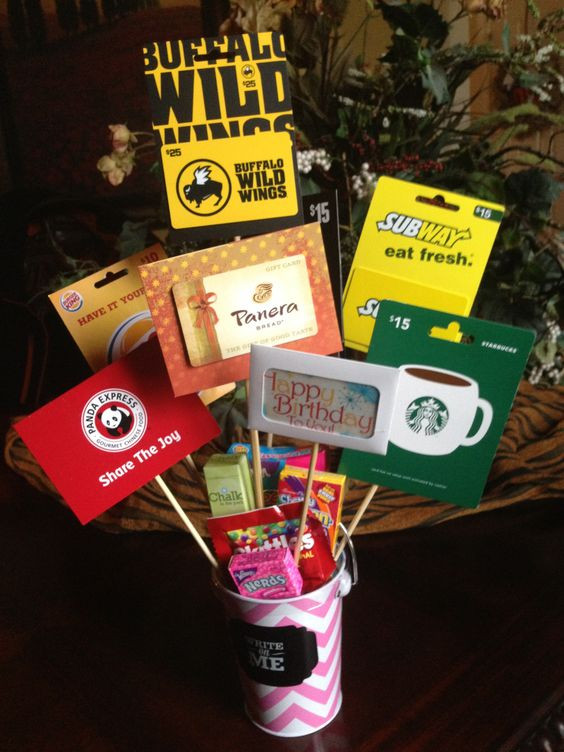 Birthday Gift Card Ideas For Her
 Birthday t card bouquet for the adult or teen who has