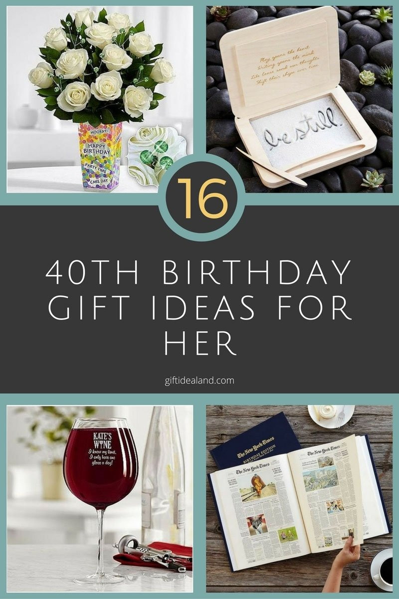 Birthday Gift For Her Ideas
 10 Elegant 40Th Birthday Gift Ideas Woman 2020
