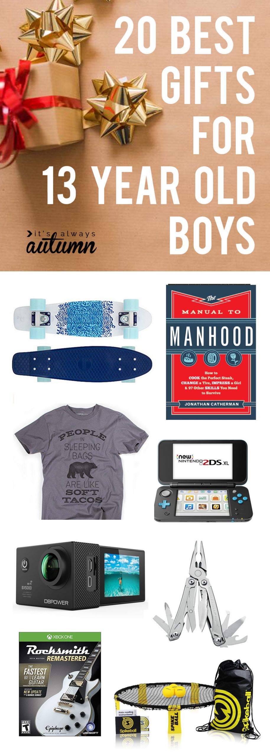 Birthday Gift Ideas 13 Year Old Boy
 best Christmas ts for 13 year old boys It s Always Autumn