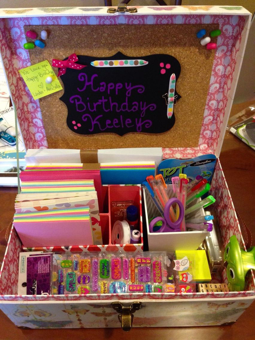 Birthday Gift Ideas For 7 Yr Old Girl
 Stationary box for 7 year old girl Pens stickers cards