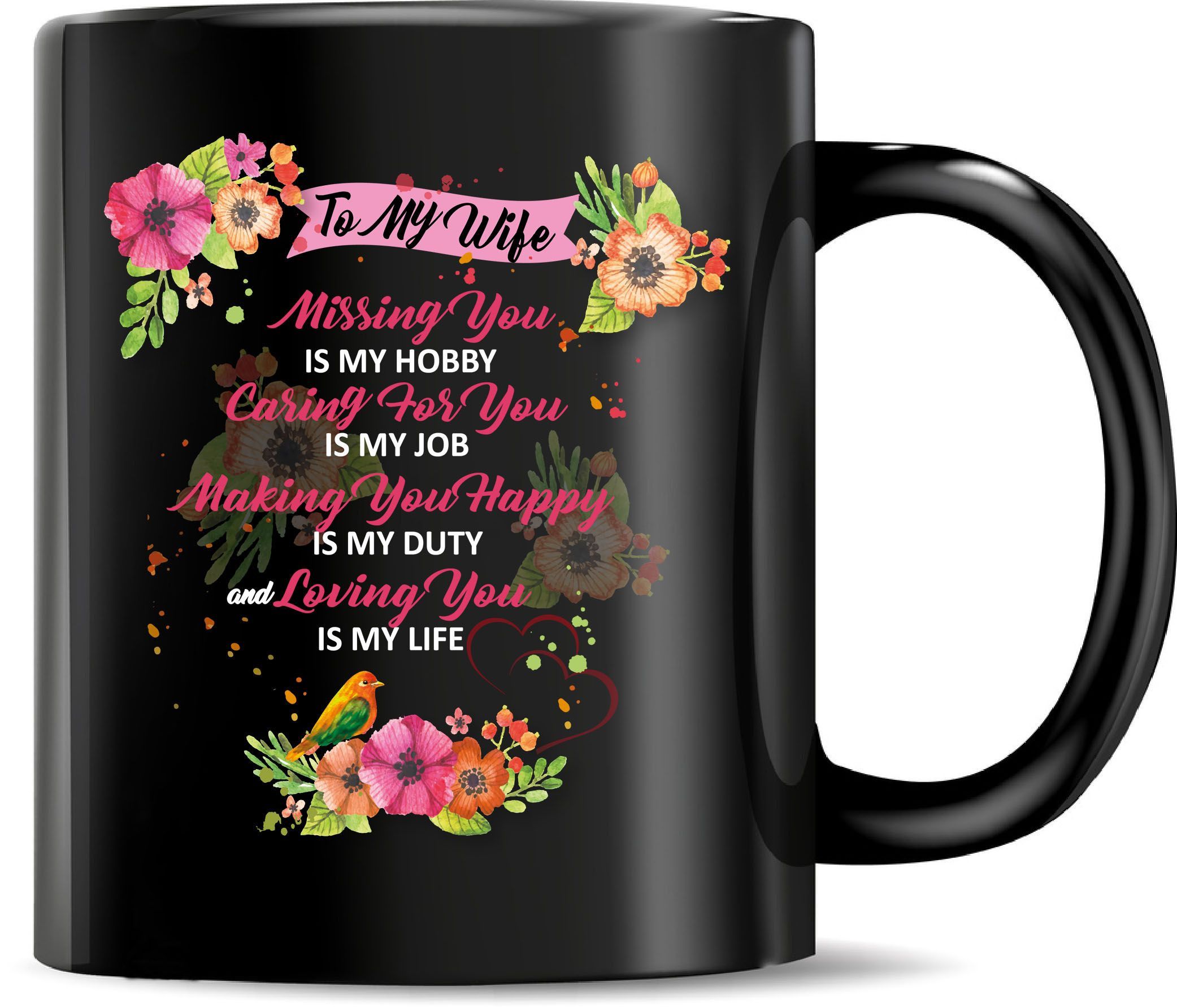 Birthday Gift Ideas For My Wife
 TO MY WIFE MISSING YOU IS MY HOBBY Wife t ideas wife