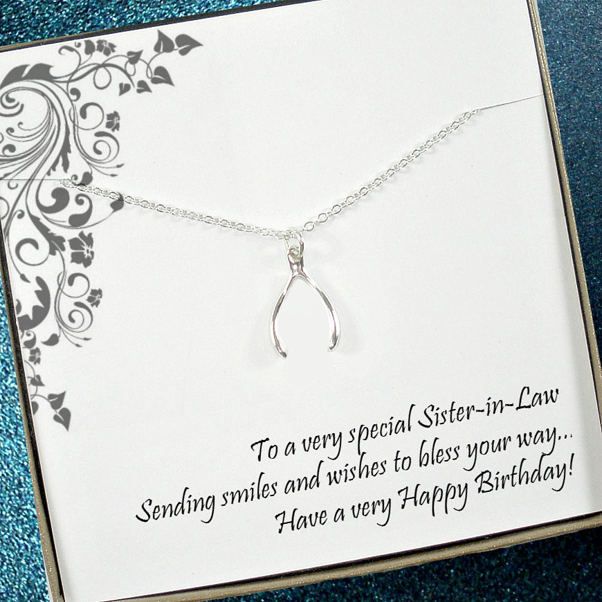 Birthday Gifts For Sister In Law
 Sister in law necklace jewelry Sister in law birthday t