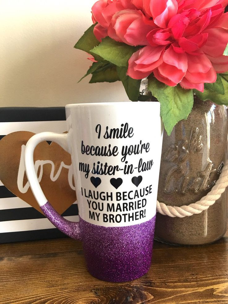 Birthday Gifts For Sister In Law
 27 best Glitter Dipped Mugs images on Pinterest