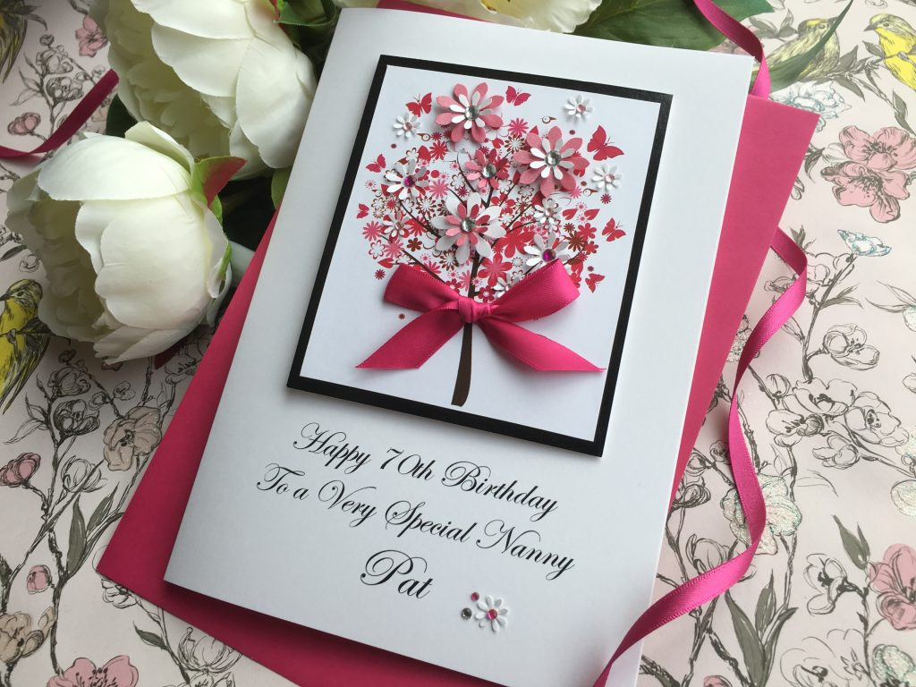 Birthday Greeting Card
 Luxury Handmade Birthday Cards by PinkandposhPink & Posh
