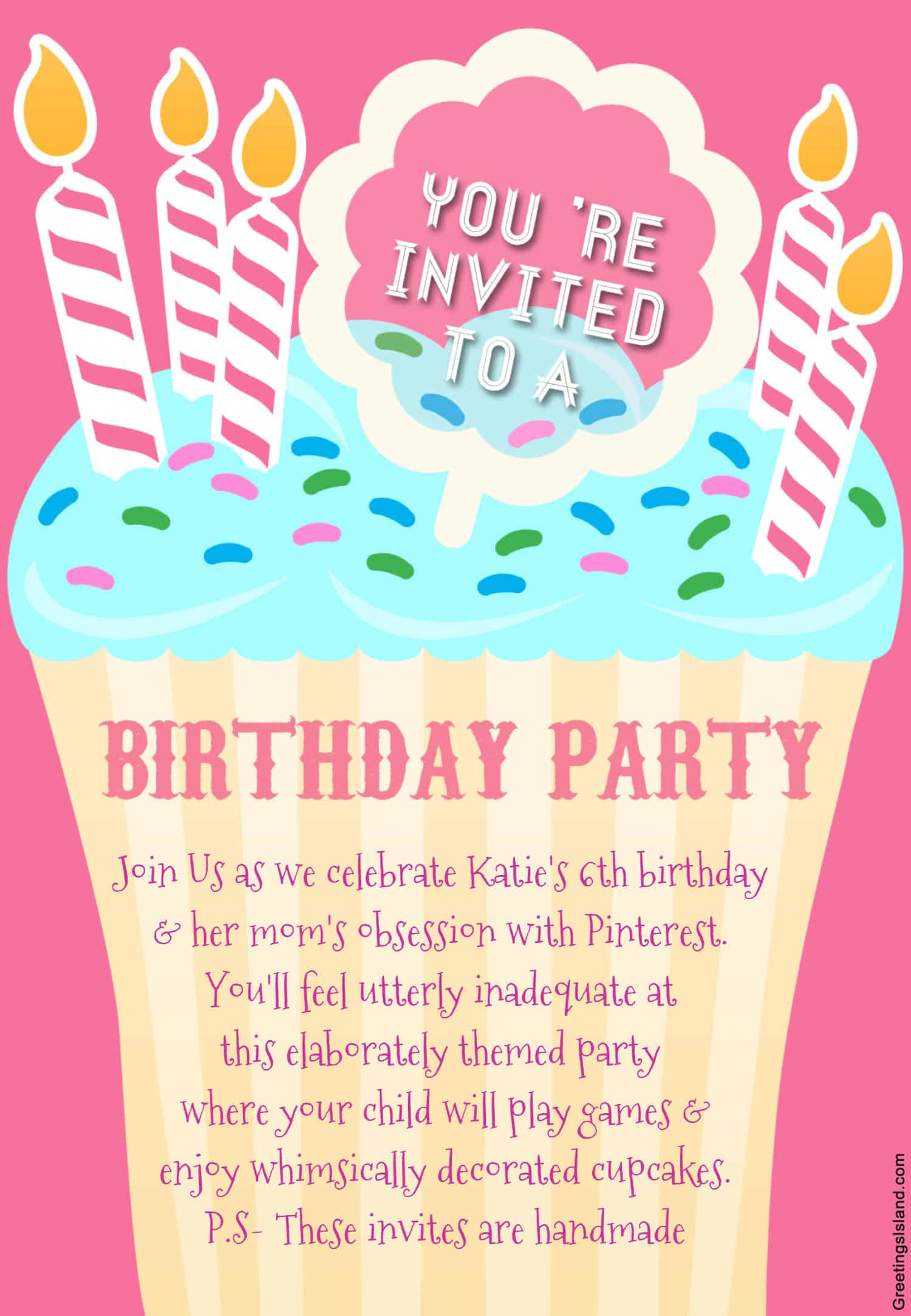 Birthday Invitations Template
 Honest Birthday Party Invitations
