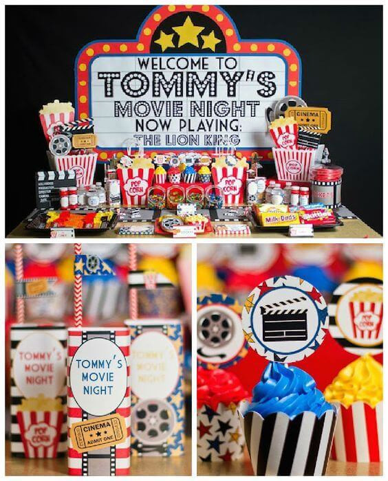Birthday Party At The Movies
 21 Fun June Birthday Party Ideas for Boys and Girls too
