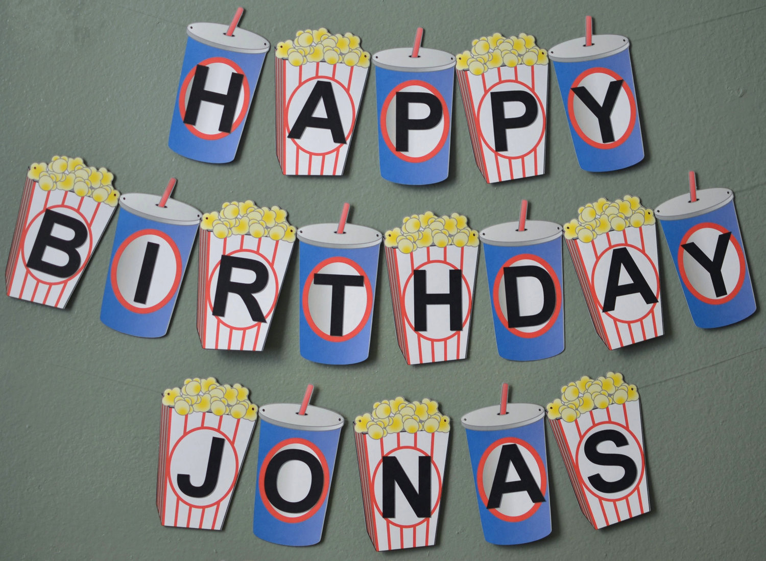 Birthday Party At The Movies
 Movie Night Birthday Banner Movie Theme Party Decoration 2 D