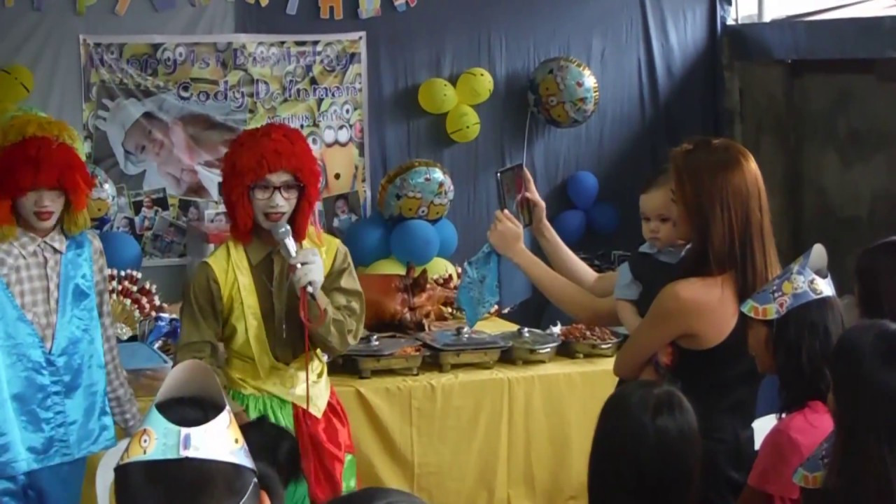 Birthday Party Clowns
 1st Birthday Party Philippines with Clowns pt2 of 3