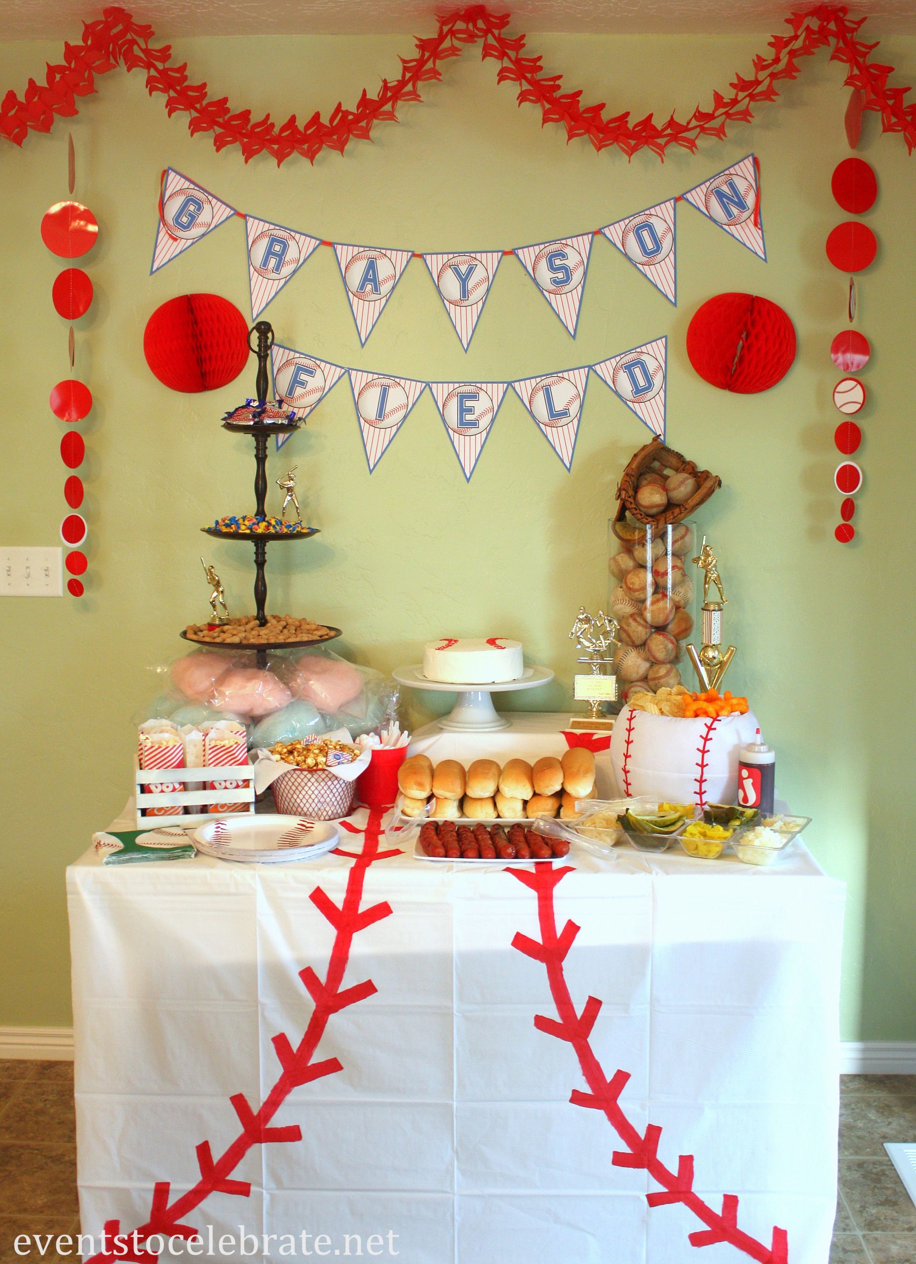 Birthday Party Decorations
 Baseball Birthday Party Ideas events to CELEBRATE