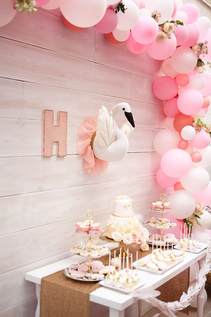 Birthday Party Decorations
 Kara s Party Ideas Magical Sweet Swan Birthday Party