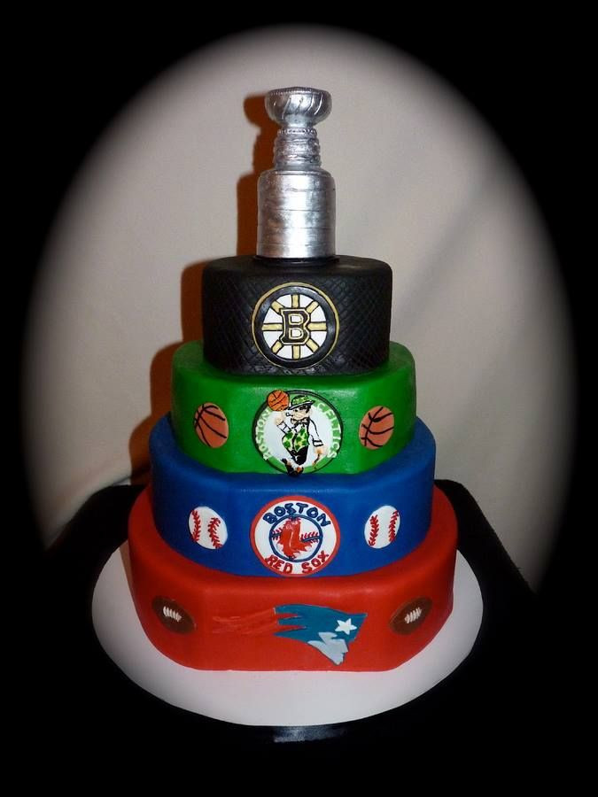 Birthday Party Ideas Boston
 Boston Sports cake