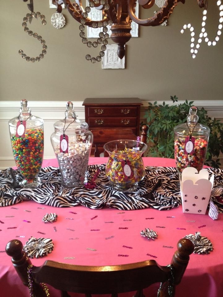 Birthday Party Ideas For 13 Year Olds
 Candy Bar set up for 13 Year old birthday party With