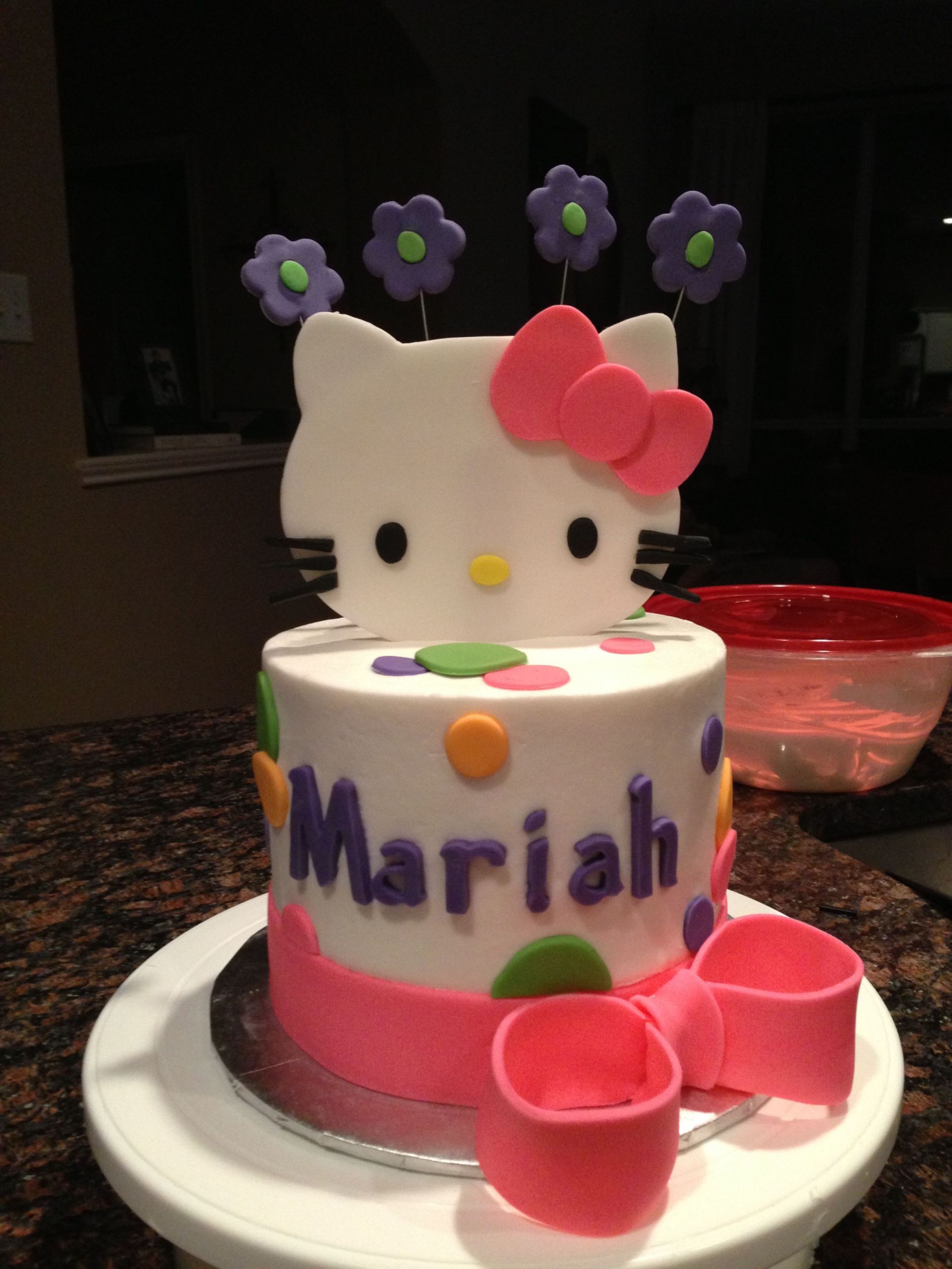 Birthday Party Ideas For 4 Year Old Daughter
 Hello Kitty 4 year old girl birthday cake